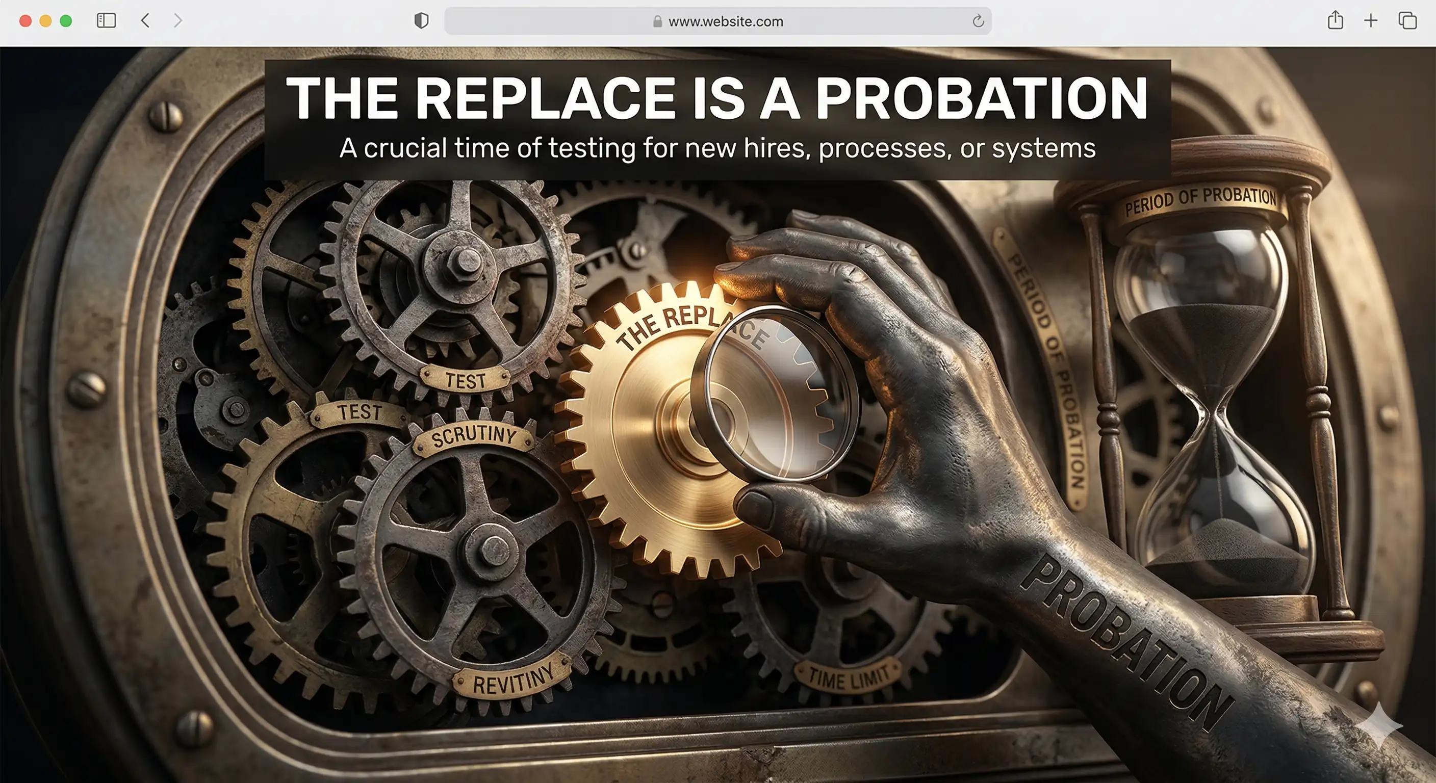 The replace is a probation.